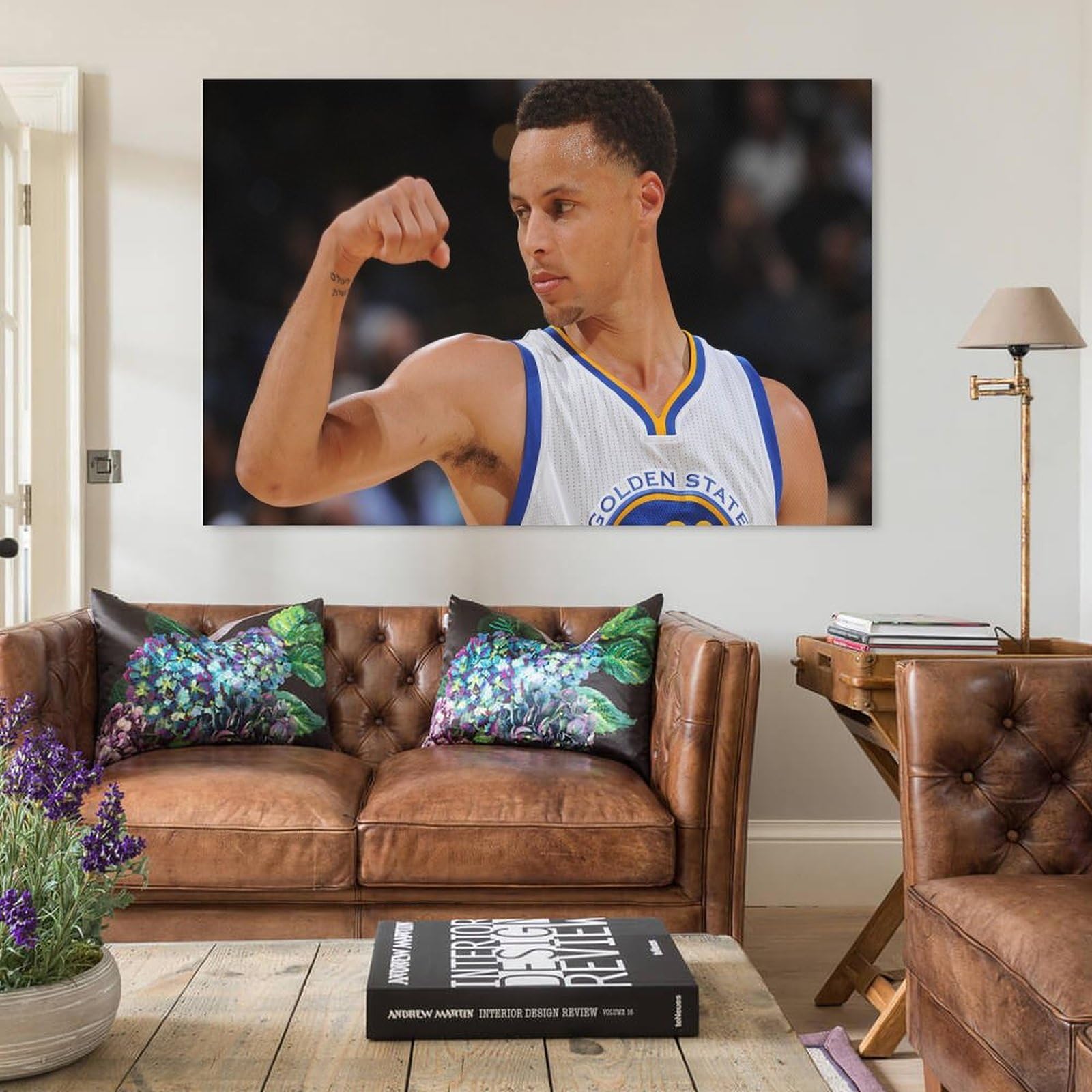 Amazon.co.jp: NBA ステフィン・カリー (13) キャンバスウォールアート